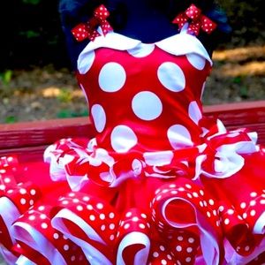 Custom Minnie Mouse Two Piece Corset Set.